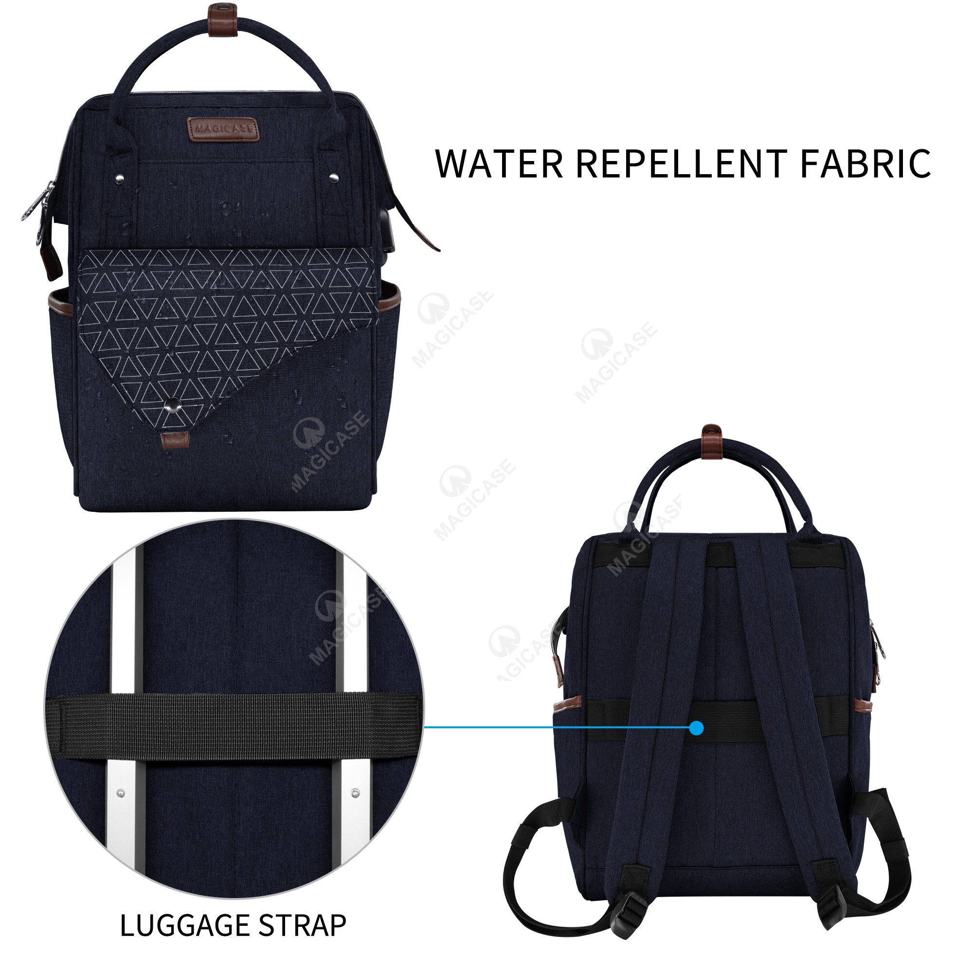 15.6 Inch Stylish School Computer Backpack Water-repellent