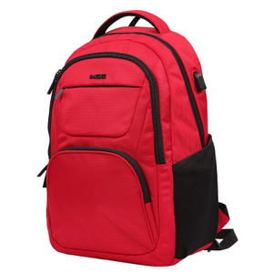 Large Water-repellent Stylish Computer Backpack Red Nylon Laptop Backpack