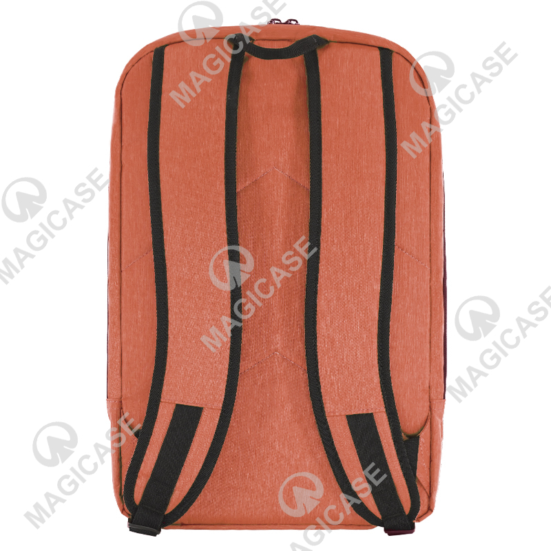 Waterrepellent Nylon Laptop Backpack Orange Computer Backpack