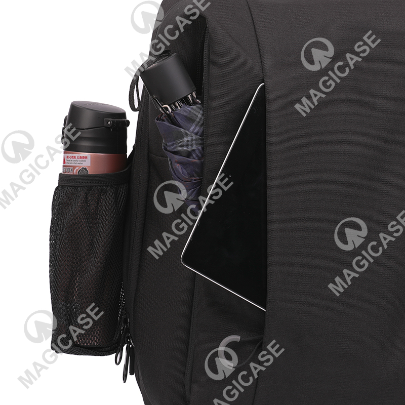 Stylish Water-repellent Laptop Backpack for Business Black Gray